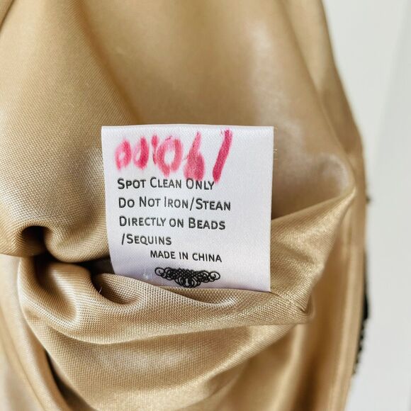 Sue Wong Nocturne Dress Beaded Lace Overlay Scoop Neck Cocktail Formal Size 8 - Picture 12 of 13